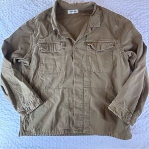 Madewell Men’s XL desert tan cotton field barn jacket